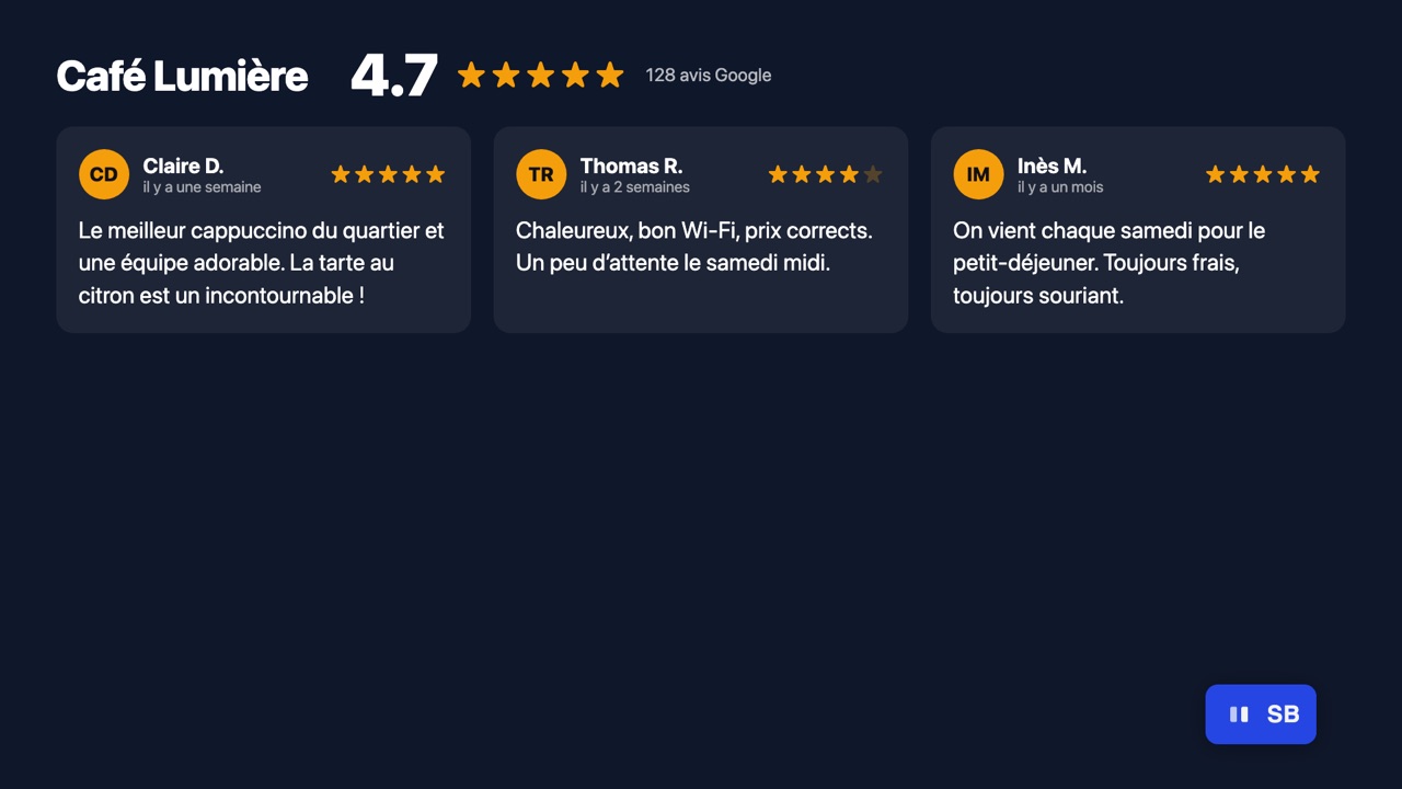 Affichage dynamique pour vitrine : un écran qui travaille même rideau baissé